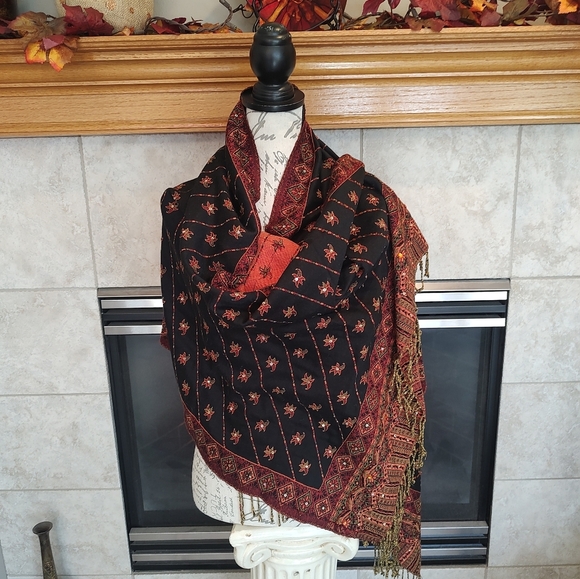 Fall Table Runner OR Pashmina Wrap! - Picture 6 of 13